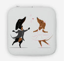Travel Jewelry Box - Dancing Dachshunds