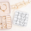Travel Jewelry Box - Dachshund Outline