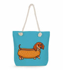 Dachshund Design Beach Bags