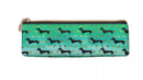 Long Dog Pencil Case - Green