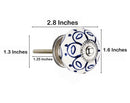 Mascot Hardware Jarred Washed 1-4/7 in. Blue Cabinet Knob (Pack of 10)