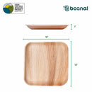 Bosnal - Palm Leaf Biodegradable Plates, 10 inch, Square