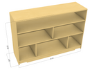 Montessori Classroom Shelf - 4' x 32" - Closed Back
