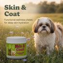 Skin & Coat Support Soft Chews for Dogs | Pack of 3 | 60 Chews - 6.35 oz | LivHerbals, Inc.