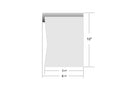 ButterFly Box in ARCTIC WHITE - Wall Mount Mailbox