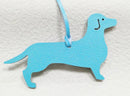 Flat Leather Dachshund Bag Charm