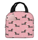 Pink Dachshunds Insulated Lunch Bag