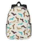 Long Hair, Short Hair, Wirehaired Dachshunds Backpack