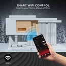 [Discontinued] In Flames INF60W-3D WiFi Smart Wall Mounted Electric Fireplace - Tempered Glass