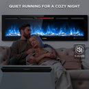 [Discontinued] In Flames INF60W-3D WiFi Smart Wall Mounted Electric Fireplace - Tempered Glass