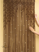 Indigo Brown Macrame Leaf Door Curtain