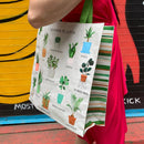 Indoor Plants Market Tote Bag | Daily Shopping Tote Bag | 15.50" x 15.25" x 6"