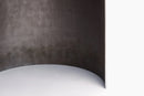 Industrial Round Low Side Metal Table/Minimal Design (D)24" (H)16" closeup view