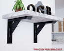 Industrial 1 inch Large Shelf Bracket®