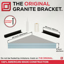 The Original Floating Corner Shower Bench Kit™ with wedi®