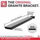 Industrial 1 inch Double Sided Island Support Bracket