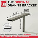 The Original™ Side Wall Free Hanging Shelf Bracket in Industrial, Aluminum or American Made Steel