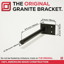 The Original™ Round Free Floating Shelf Bracket