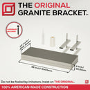 The Original Floating Shower Bench Kit™ with The Original Shower Bench Bracket®