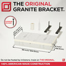 The Original Floating Bathroom Vanity Kit™ with GoBoard® & Original Vanity Bracket®