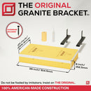 The Original Floating Bathroom Vanity Kit™ with Orange Waterproof Board & Original Vanity Bracket®