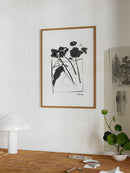 Ink Vase of Flowers