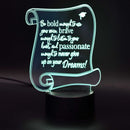 Inspirational LED Lighted Plaque | Multiple Sayings | Glowing Creation