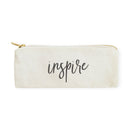 Inspire Cotton Canvas Pencil Case and Travel Pouch
