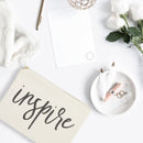 Inspire Cotton Canvas Cosmetic Bag