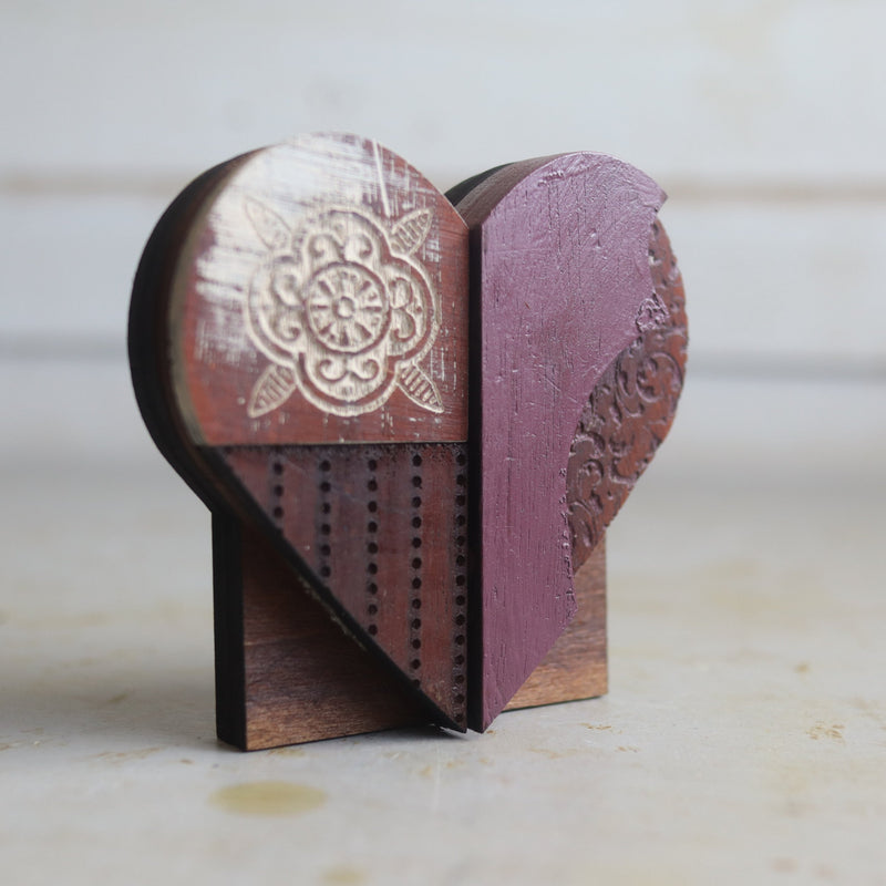 Reclaimed Wooden Heart Emojis