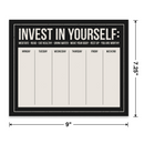 Invest In Yourself Weekly Planner Notepad
