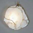 Irregular Alabaster Brass Wall Lamp
