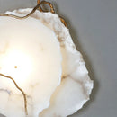 Irregular Alabaster Brass Wall Lamp