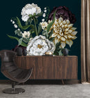 Bouquet of Flowers on Dark Background Wallpaper