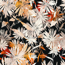 Voguish Dark Wallpaper with Flowers