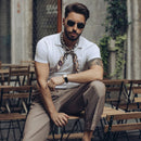 Caserta - Silk Neckerchief -Brown
