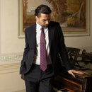 Trento - Silk Jacquard Tie - Raspberry