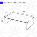 Italian Carrara Pietra Table