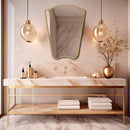 Italian Style Irregular Mirror - Brass Mirror