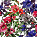 Voguish Multicolored Poppies Wallpaper Vogue