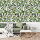 Green Exotic Plants and Flowers Wallpaper