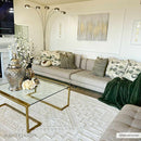 Ivory Alya 3D Medallion Fringe @Area Rug - Clearance