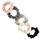 Ivory Ombre Mini Satin Scrunchies Jar | Tangle Free Hair Bands | Hair Accessories Self Care Gift