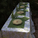 100% Premium Linen - Ivory Flora Parlour Tablecloth