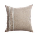 Ivory Raw Linen Square Pillow