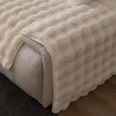 Thick Sofa Cushion Solid Color Faux Fur Fluffy Sofa Cushion Non-Slip Couch Covers