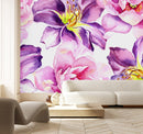 Pink and Purple Flowers Wallpaper