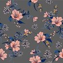 Fashionable Pink Flowers Wallpaper Vogue