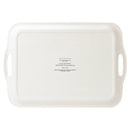 Navy Green Plaid Large Melamine Tray with Handles