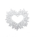 Botanical Heart Scrapbooking Cutting Die by Wizardi QJ64